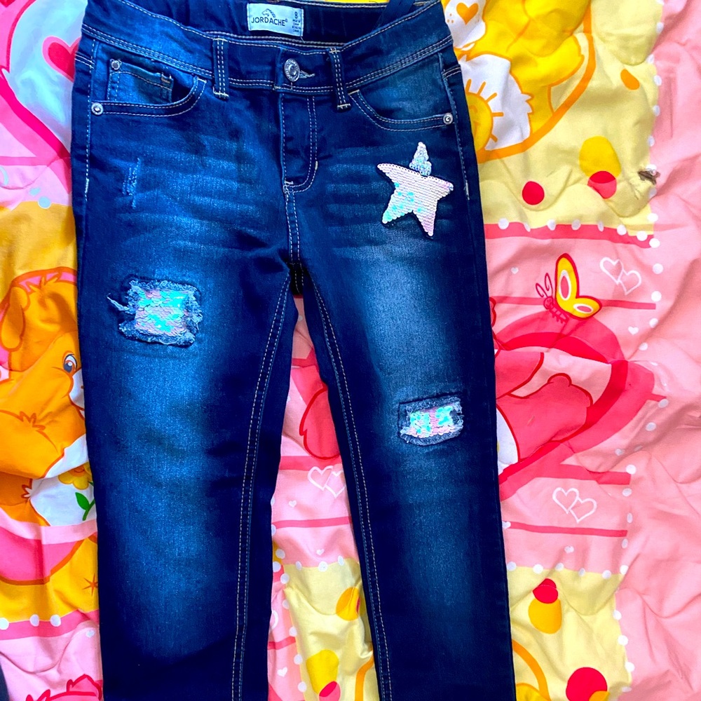Jordache jeans size 8 girls used like new